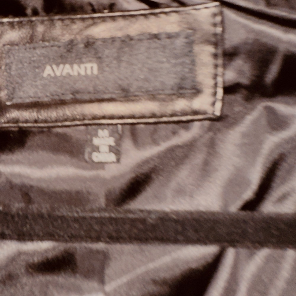 Avanti Leather Jacket Women Medium Black Fitted Zippered Soft  Moto Biker - Picture 3 of 16